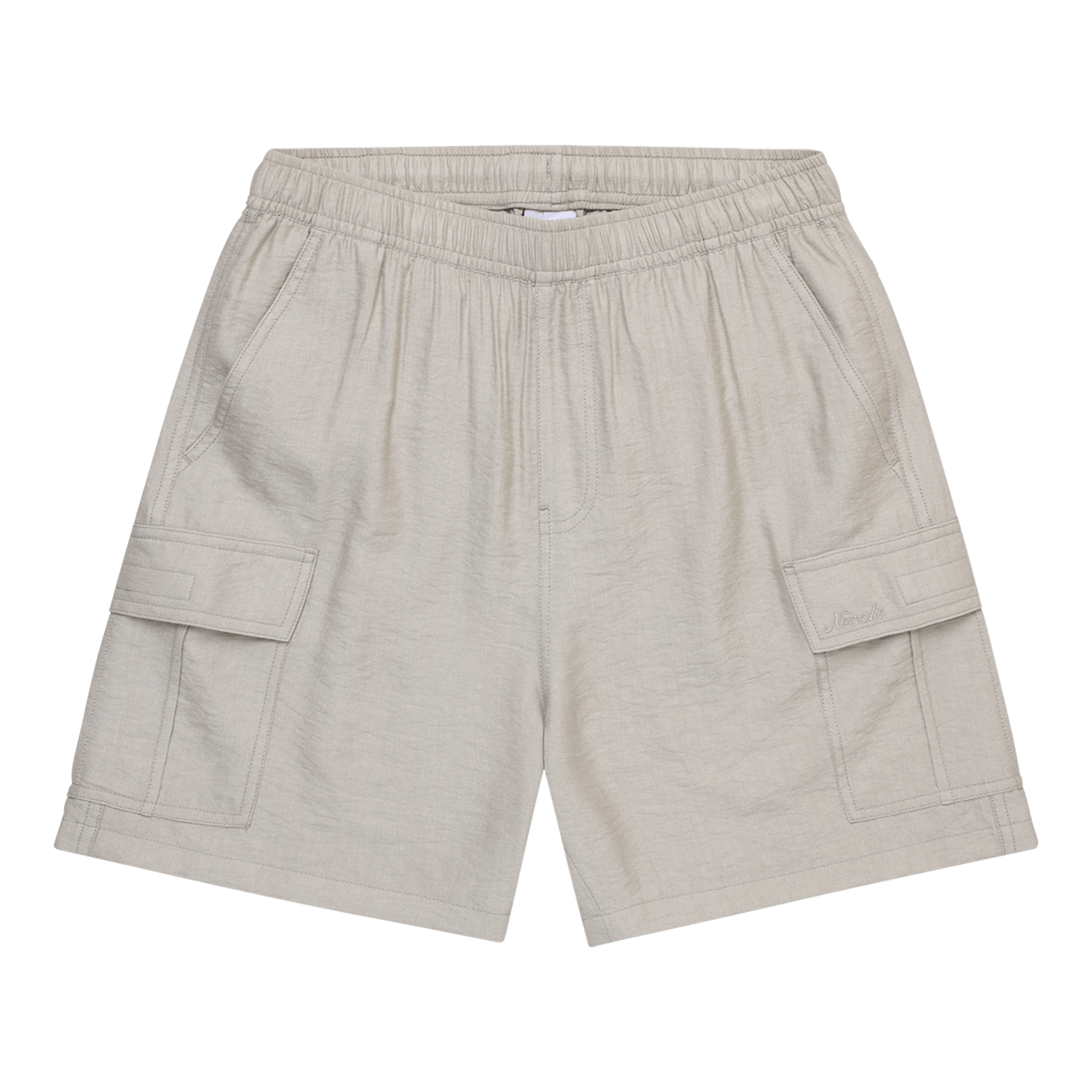 Cabana Cotton Elasticated Cargo Short Oatmeal