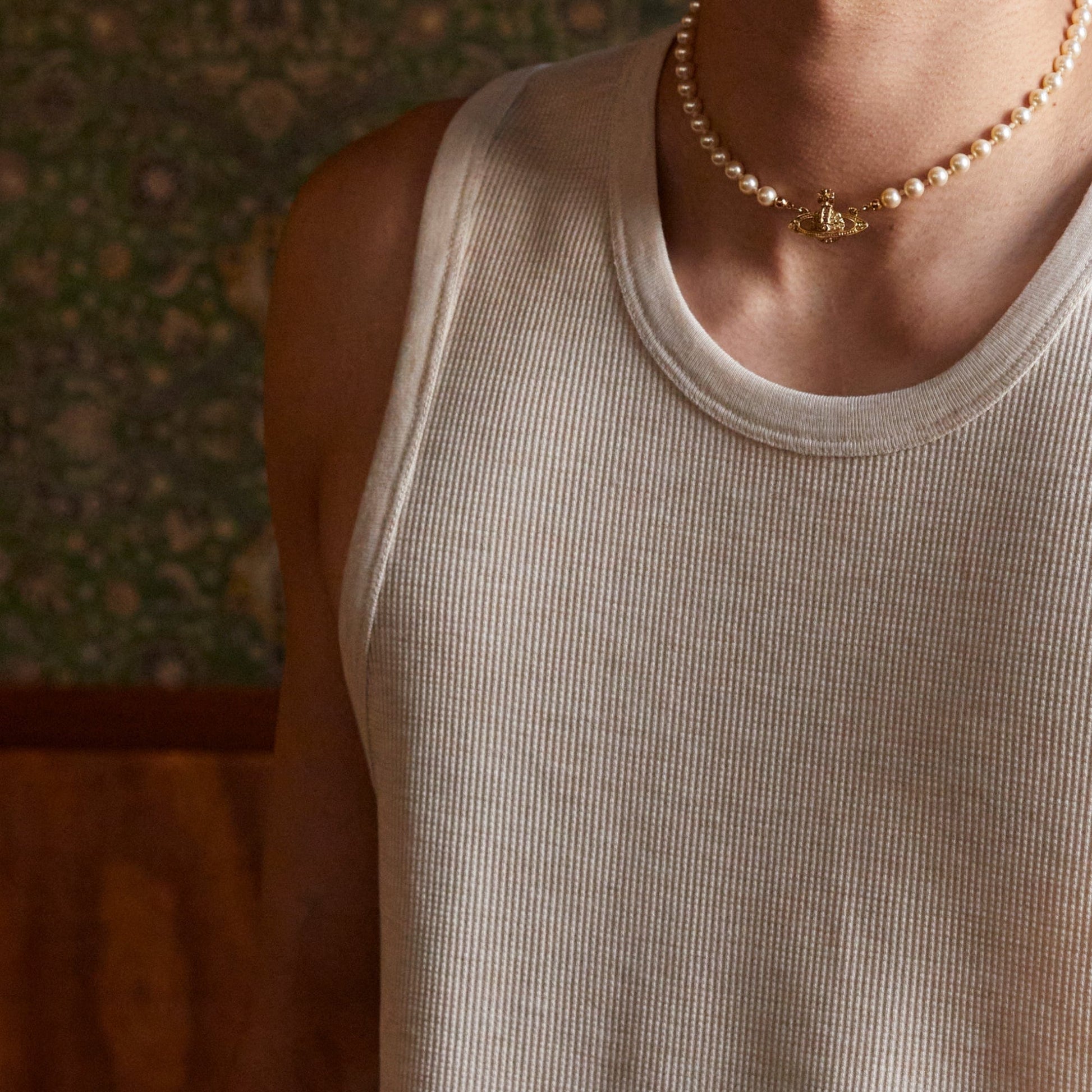 Kai Mini Waffle Singlet Oatmeal Marle