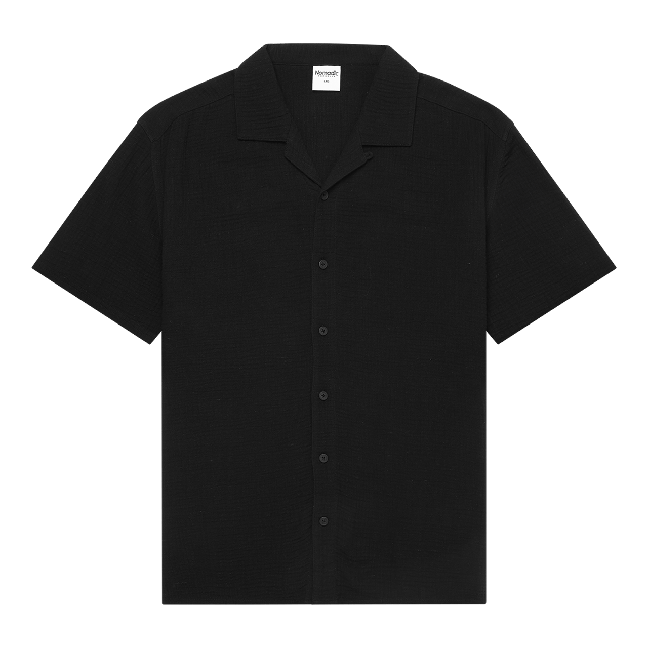 Psych Cropped Resort Shirt Black