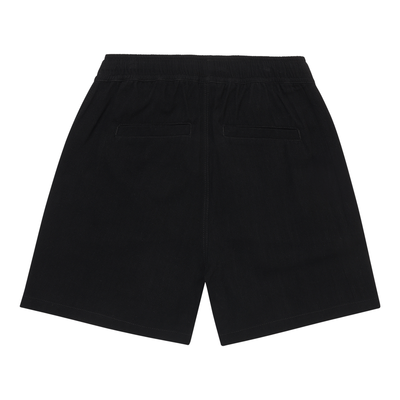 Seaside Linen Elasticated Short Black
