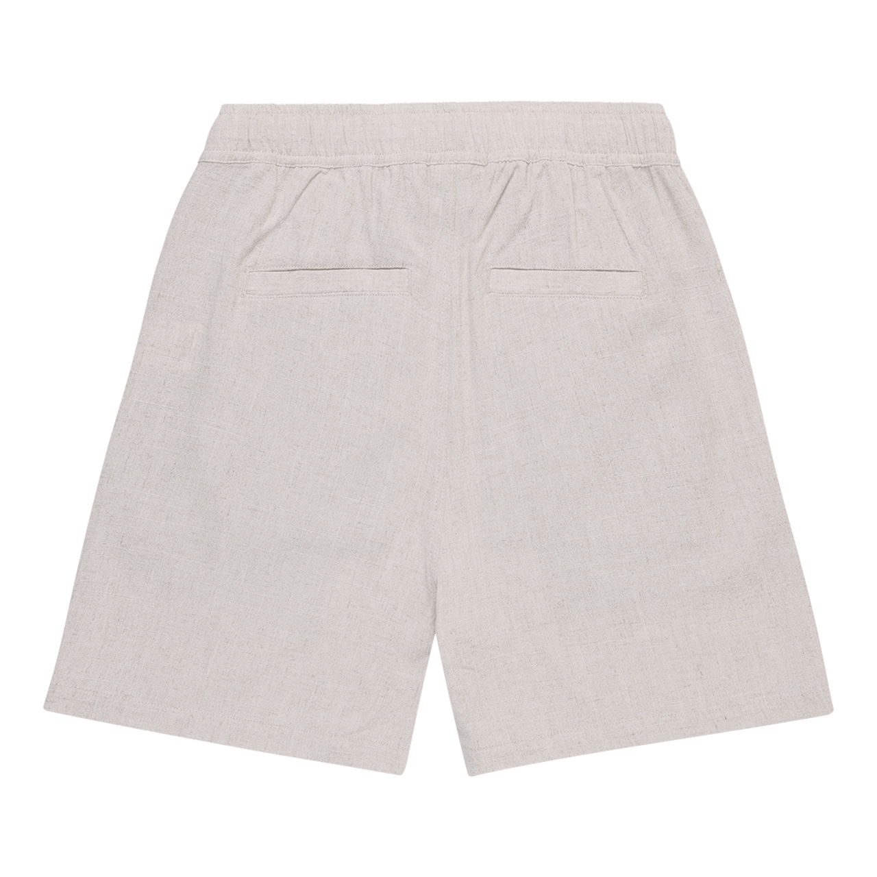 Seaside Linen Elasticated Short Oatmeal