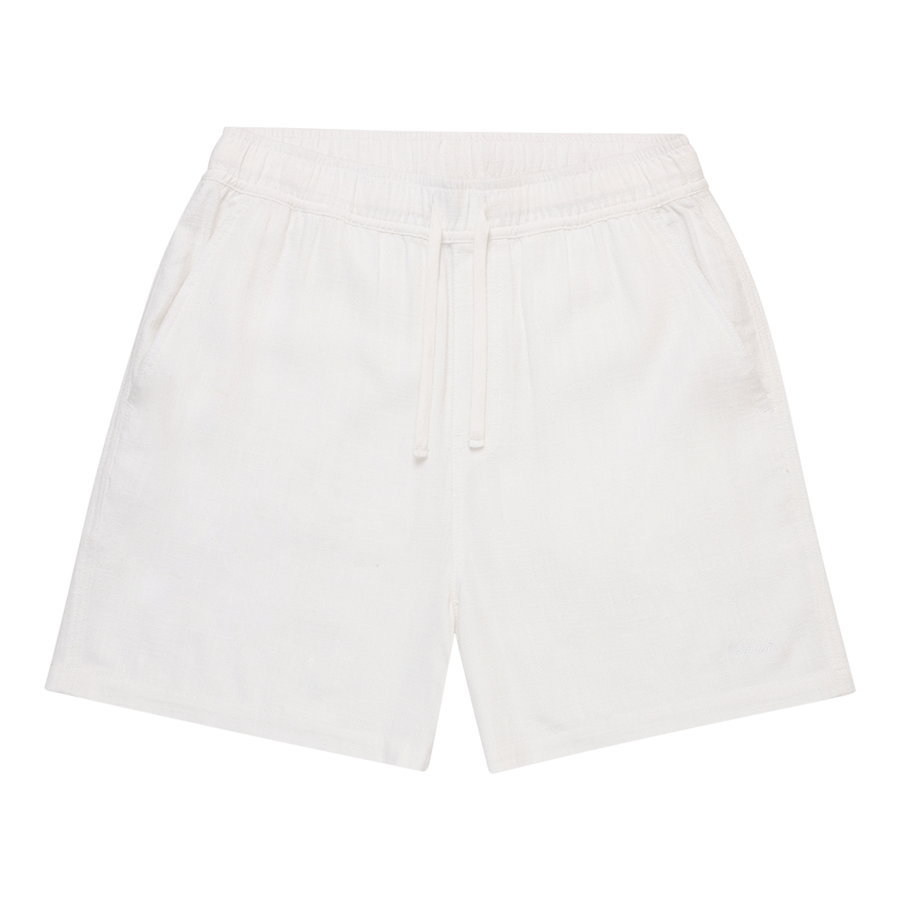 Seaside Linen Elasticated Short White