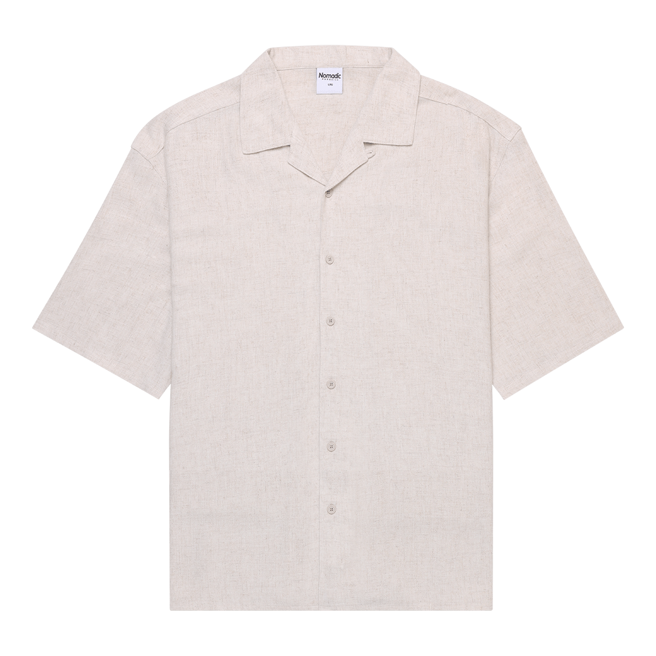 Stoked Cropped Resort Shirt Oatmeal