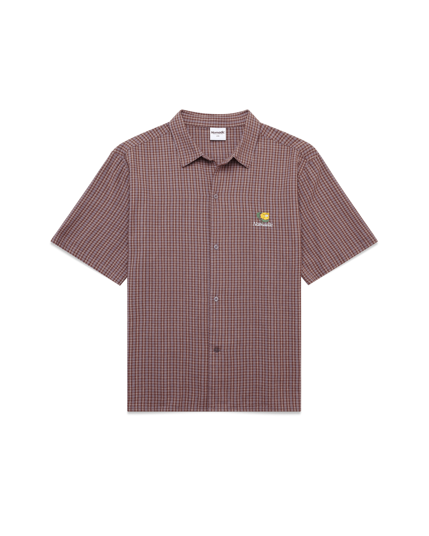 Watercolour Skate Shirt Purple Check