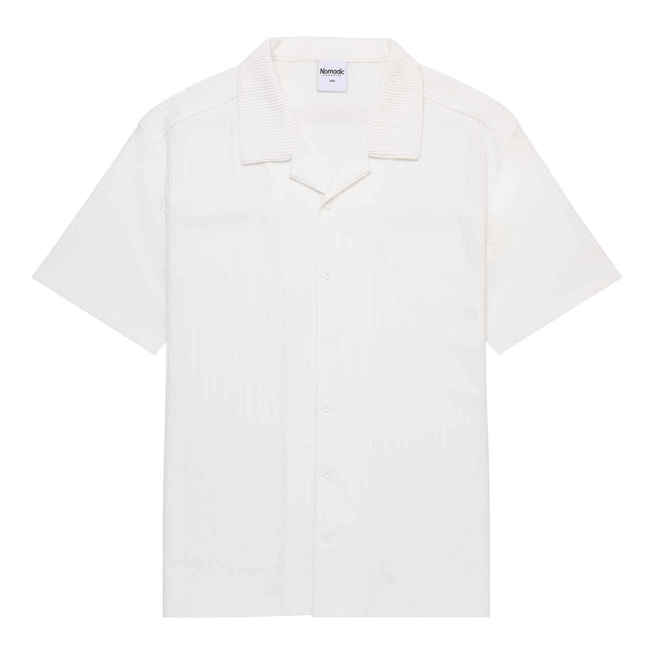 Baroque Cropped Resort Shirt White