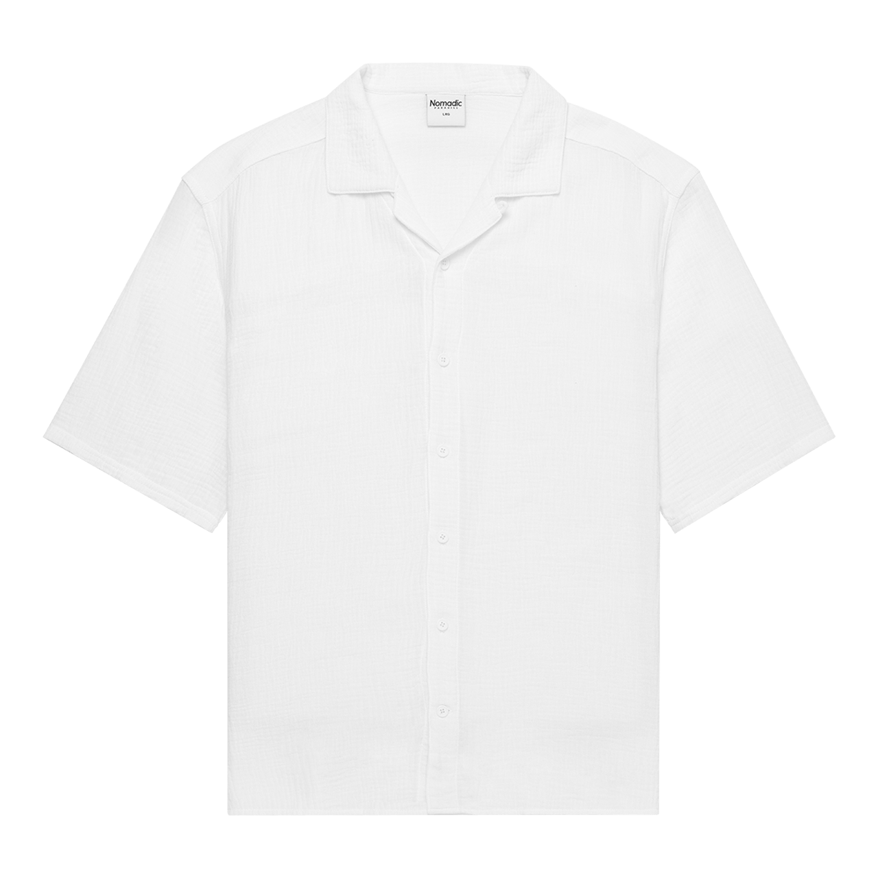 Psych Cropped Resort Shirt White
