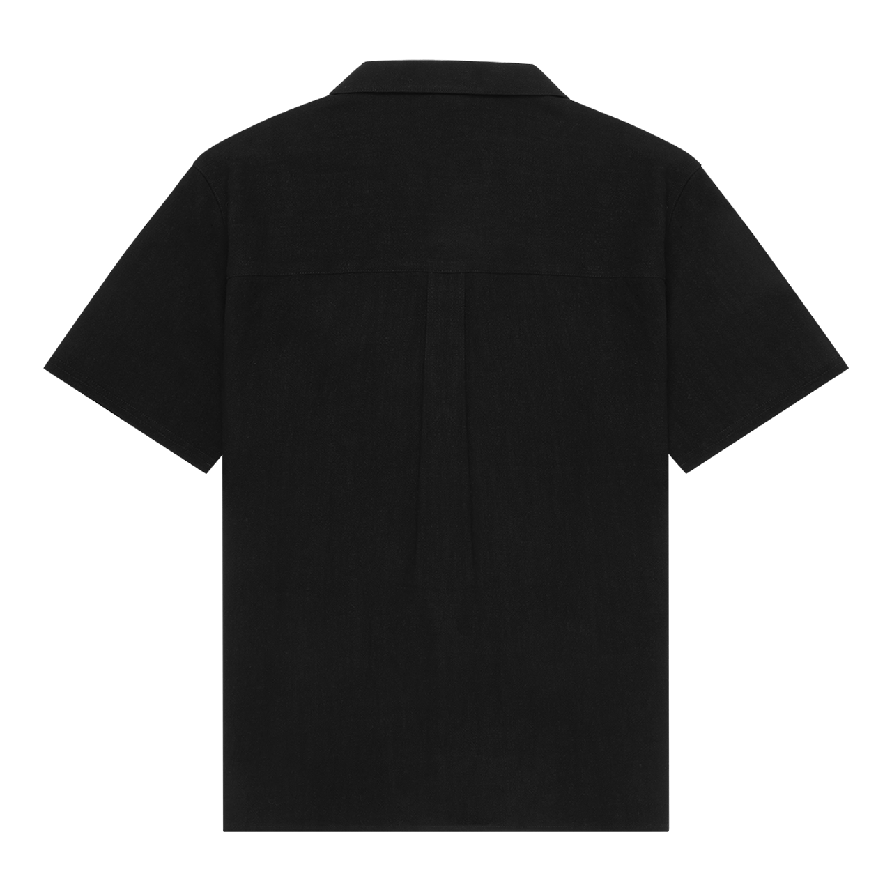 Stoked Cropped Resort Shirt Black